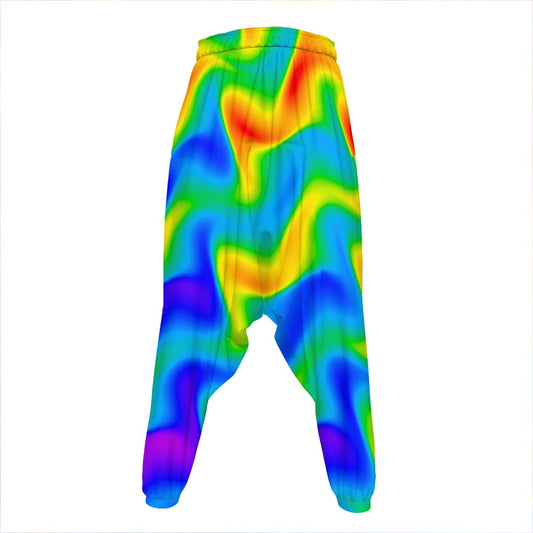 Rainbow Psychedelic Trippy Print Hammer Pants