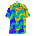 Rainbow Psychedelic Trippy Print Hawaiian Shirt