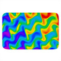 Rainbow Psychedelic Trippy Print Indoor Door Mat