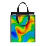 Rainbow Psychedelic Trippy Print Insulated Lunch Tote
