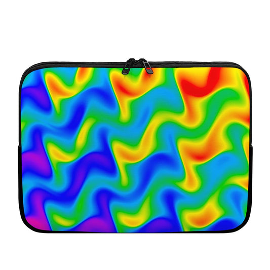 Rainbow Psychedelic Trippy Print Laptop Sleeve