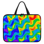 Rainbow Psychedelic Trippy Print Laptop Sleeve With Handle