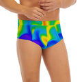 Rainbow Psychedelic Trippy Print Men's Briefs