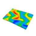 Rainbow Psychedelic Trippy Print Pet Cooling Mat Cover