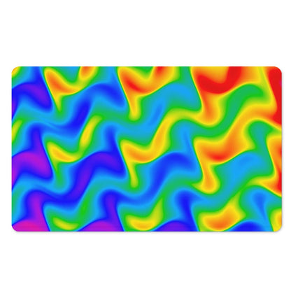 Rainbow Psychedelic Trippy Print Polyester Doormat