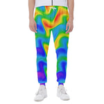 Rainbow Psychedelic Trippy Print Scuba Joggers