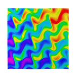Rainbow Psychedelic Trippy Print Silk Bandana
