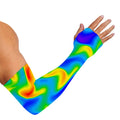 Rainbow Psychedelic Trippy Print Sun Protection Arm Sleeves