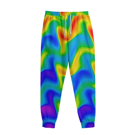 Rainbow Psychedelic Trippy Print Sweatpants