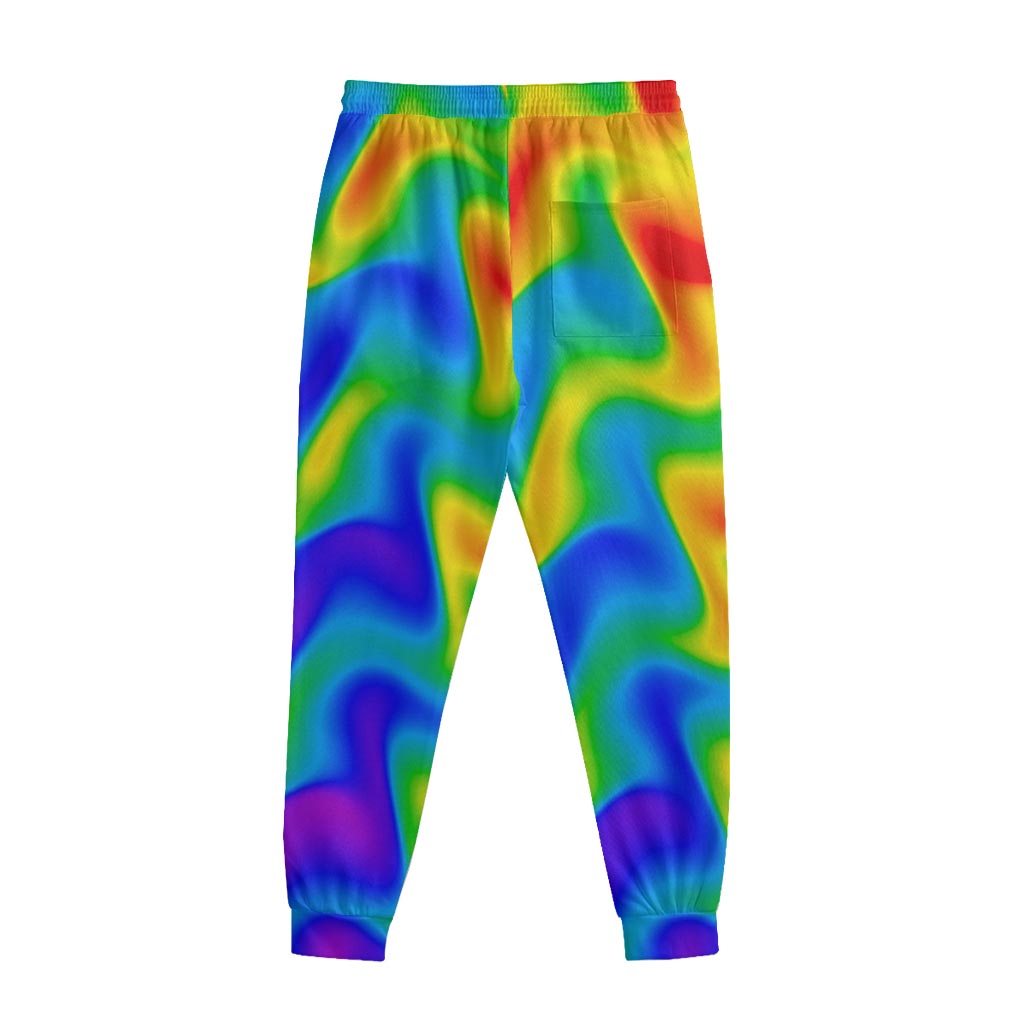 Rainbow Psychedelic Trippy Print Sweatpants