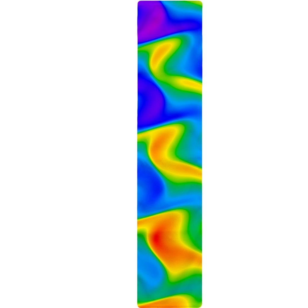 Rainbow Psychedelic Trippy Print Table Runner