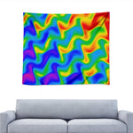 Rainbow Psychedelic Trippy Print Tapestry