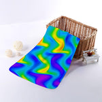 Rainbow Psychedelic Trippy Print Towel
