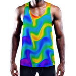 Rainbow Psychedelic Trippy Print Training Tank Top