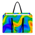 Rainbow Psychedelic Trippy Print Utility Tote Bag