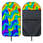 Rainbow Psychedelic Trippy Print Waterproof Car Seat Cover