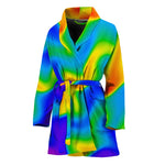 Rainbow Psychedelic Trippy Print Women's Bathrobe