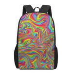 Rainbow Rave Print 17 Inch Backpack