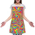 Rainbow Rave Print Adjustable Apron