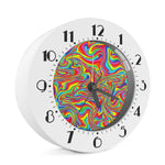Rainbow Rave Print Alarm Clock
