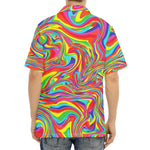 Rainbow Rave Print Aloha Shirt