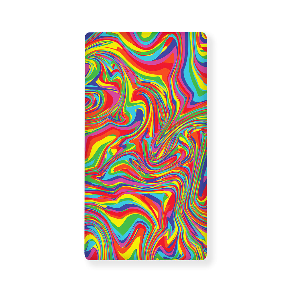 Rainbow Rave Print Baby Crib Sheet