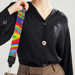 Rainbow Rave Print Bag Strap