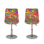 Rainbow Rave Print Bar Stool Covers