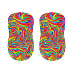 Rainbow Rave Print Bar Stool Covers