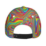 Rainbow Rave Print Baseball Cap