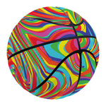 Rainbow Rave Print Basketball