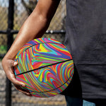 Rainbow Rave Print Basketball