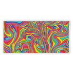 Rainbow Rave Print Beach Towel