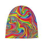 Rainbow Rave Print Beanie