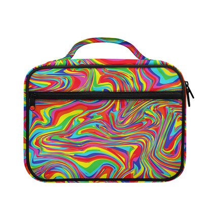Rainbow Rave Print Briefcase Bible Bag