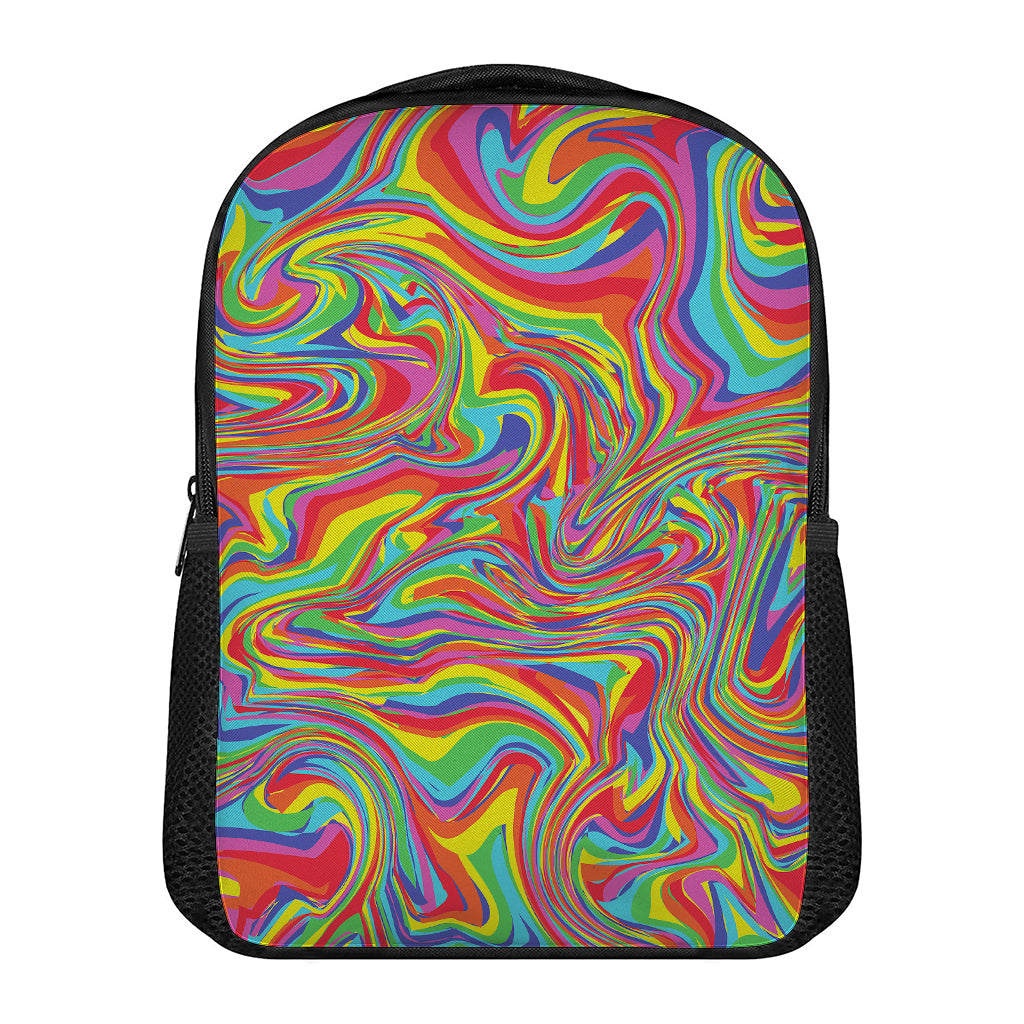 Rainbow Rave Print Casual Backpack