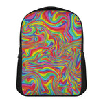 Rainbow Rave Print Casual Backpack