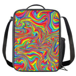 Rainbow Rave Print Crossbody Lunch Bag