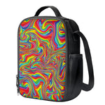 Rainbow Rave Print Crossbody Lunch Bag