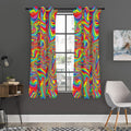 Rainbow Rave Print Grommet Curtain Panels