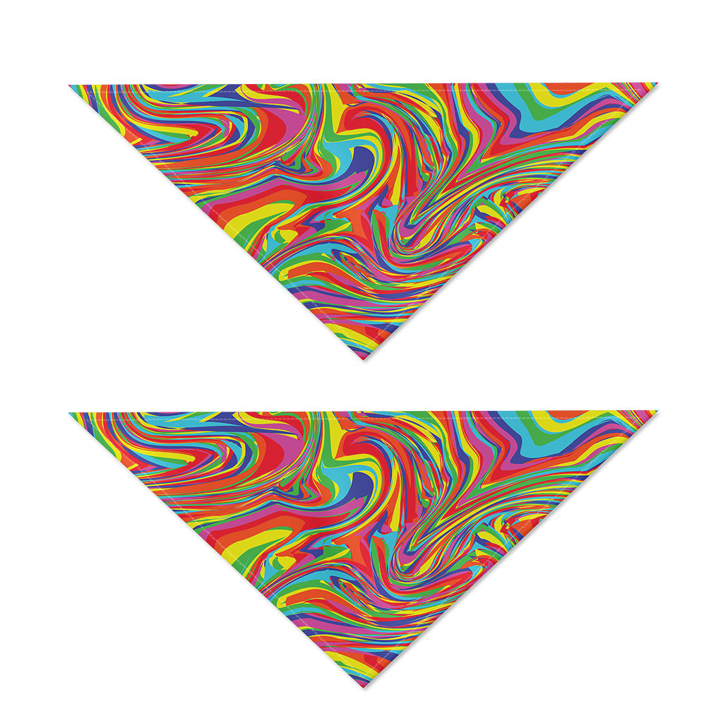 Rainbow Rave Print Dog Bandana