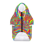 Rainbow Rave Print Dog Zip Up Hoodie