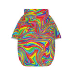 Rainbow Rave Print Dog Zip Up Hoodie