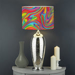 Rainbow Rave Print Drum Lamp Shade