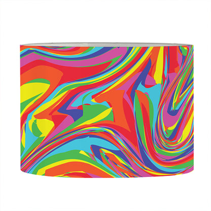 Rainbow Rave Print Drum Lamp Shade