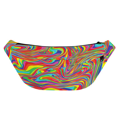 Rainbow Rave Print Fanny Pack