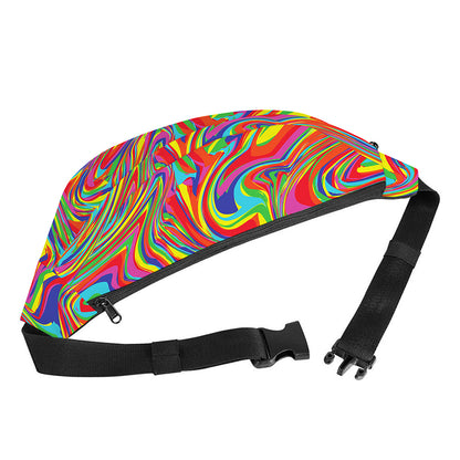 Rainbow Rave Print Fanny Pack