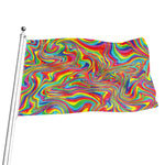 Rainbow Rave Print Flag
