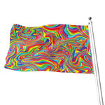 Rainbow Rave Print Flag