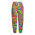 Rainbow Rave Print Fleece Lined Knit Pants